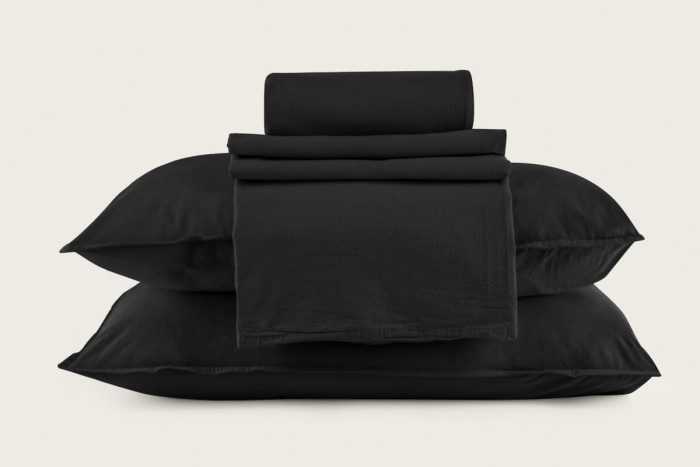 Постельное Белье Arya Natural Stone Washed 200x220 Черный