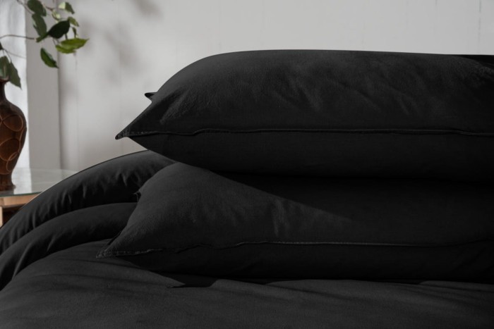 Постельное Белье Arya Natural Stone Washed 200x220 Черный