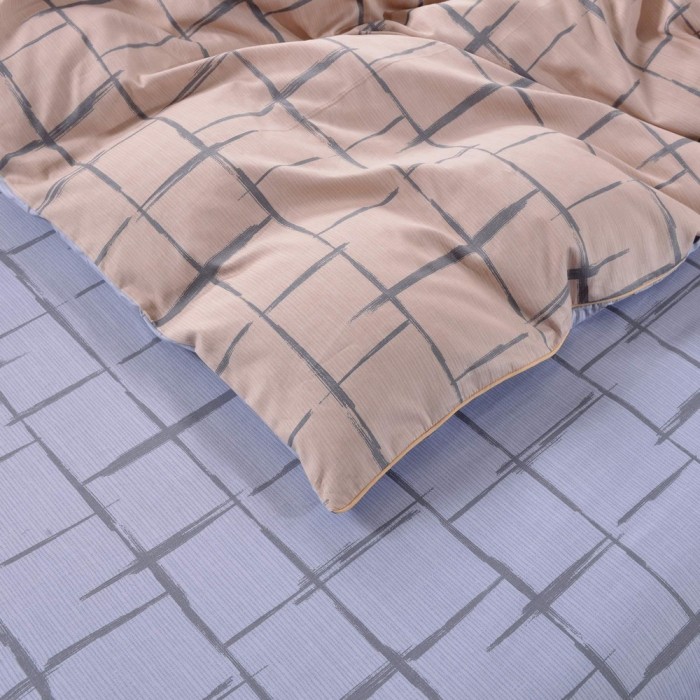 Феофан (розовый) Комплект постельного белья сатин Евро 4н