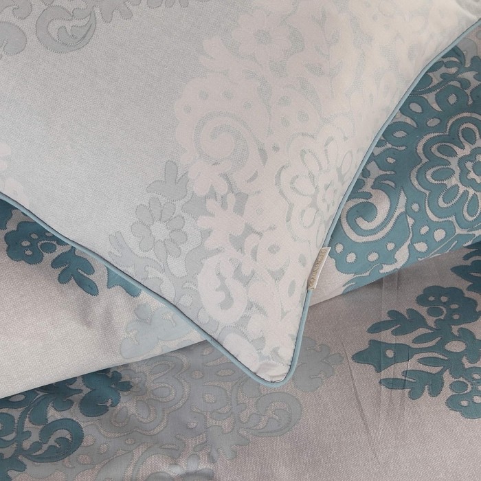 Прометей (голубой) Комплект постельного белья сатин Евро 4н