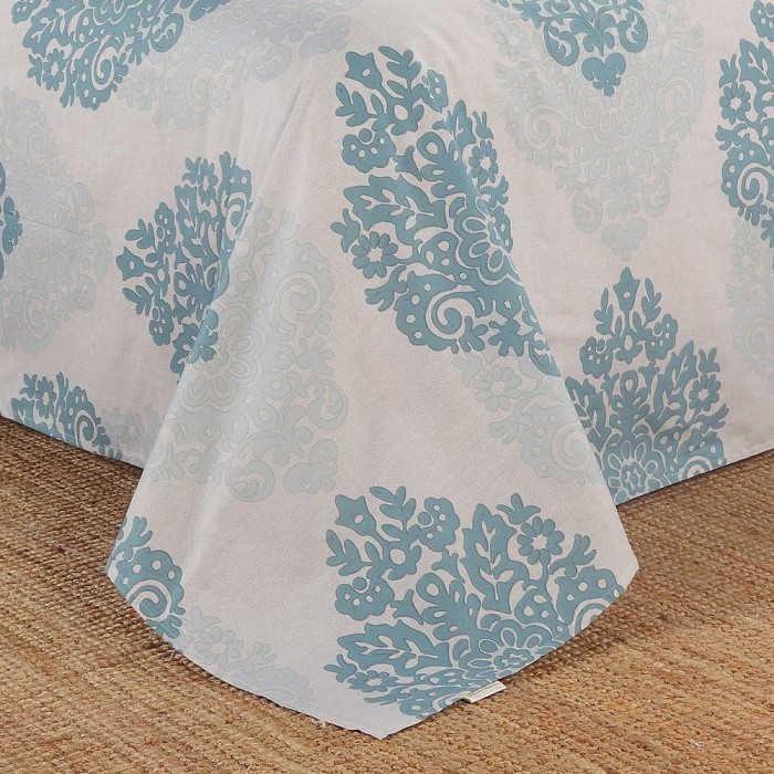 Прометей (голубой) Комплект постельного белья сатин Евро 4н