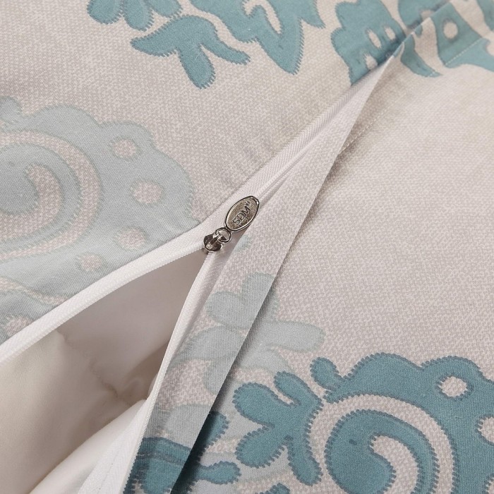 Прометей (голубой) Комплект постельного белья сатин Евро 4н