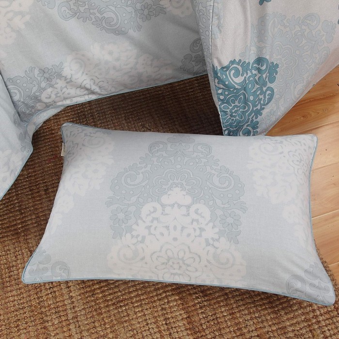 Прометей (голубой) Комплект постельного белья сатин Евро 4н