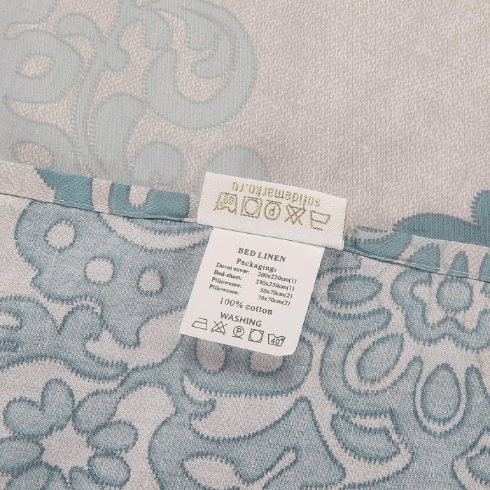 Прометей (голубой) Комплект постельного белья сатин Евро 4н