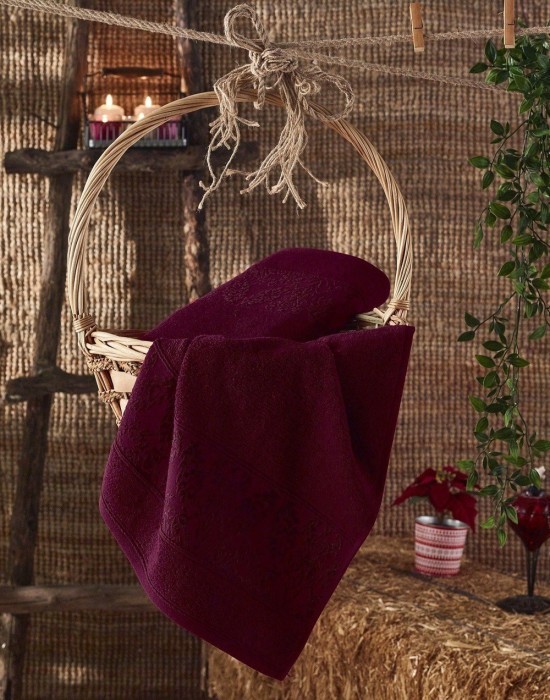 GARLET (бордо) 50х90 Полотенце Махровое