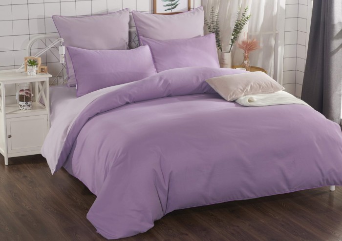 Элегант (фиолет) Евро Комплект постельного белья 4н