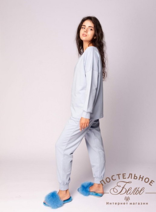 Бриджит женская пижама голубая L