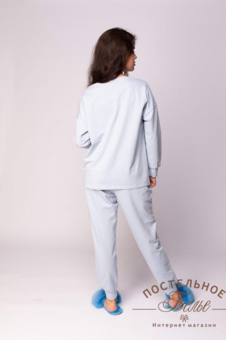 Бриджит женская пижама голубая L