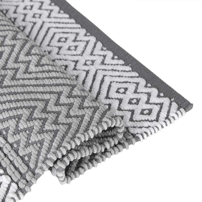 Коврик Arya 50X80 Polka Серебро, Белый