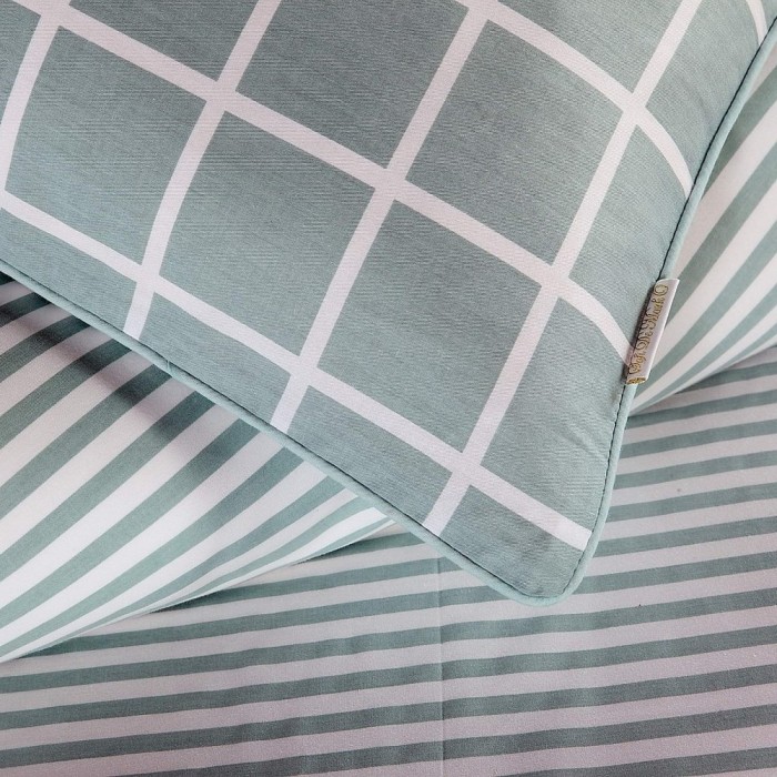 Джоффри (зеленый) Комплект постельного белья сатин 1.6