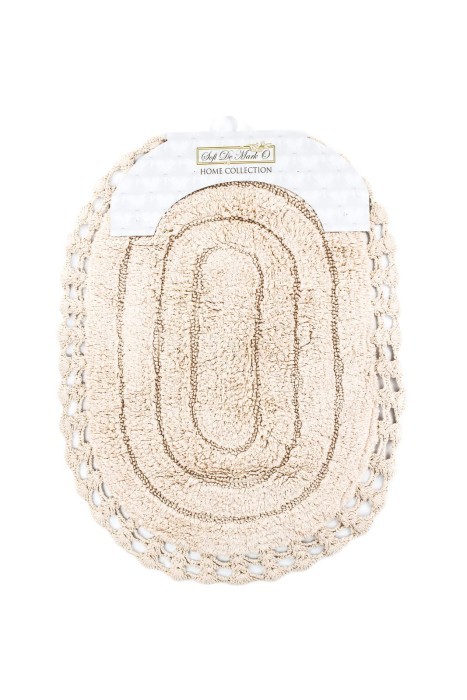 YANA (пудра) Коврик для ванной кружевной 50х70