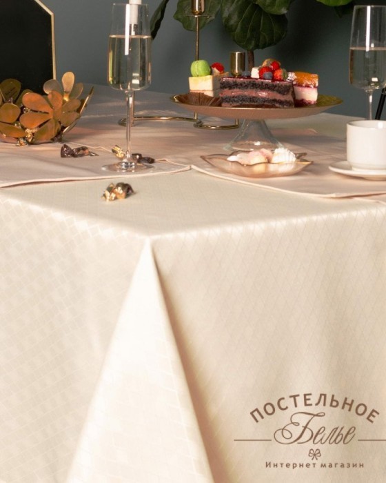 Катрин кремовая Скатерть 140х180