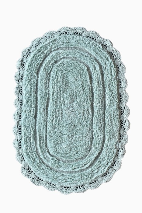 Loretta (ментол) Набор ков. для ванной кружевной 60х100 и 50х50