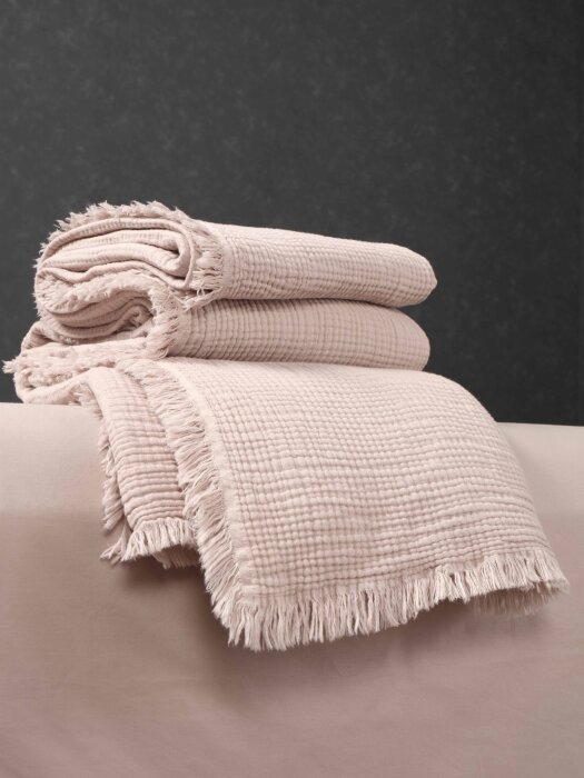 Комплекты для сна Stonewash Muslin (латте) комплект с покрывалом Евро