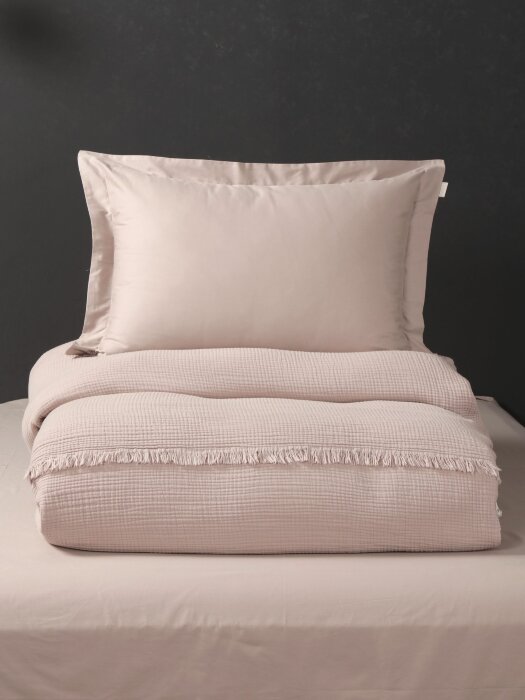 Комплекты для сна Stonewash Muslin (латте) комплект с покрывалом Евро