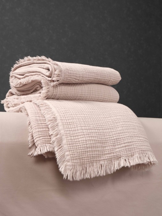 Комплекты для сна Stonewash Muslin (латте) комплект с покрывалом Евро