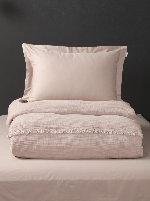 Комплекты для сна Stonewash Muslin (латте) комплект с покрывалом Евро