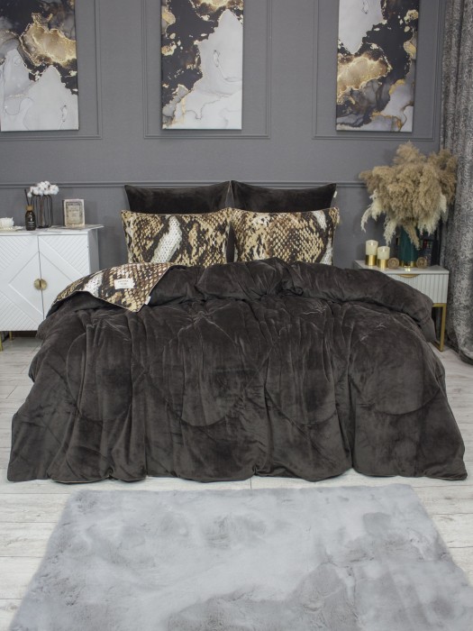 Комплекты для сна Питон (капучино беж) АВС Cotton Eвро