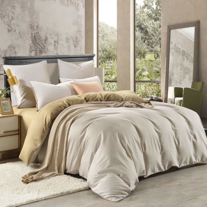 Гудини (беж) Комплект постельного белья Сатин 2х
