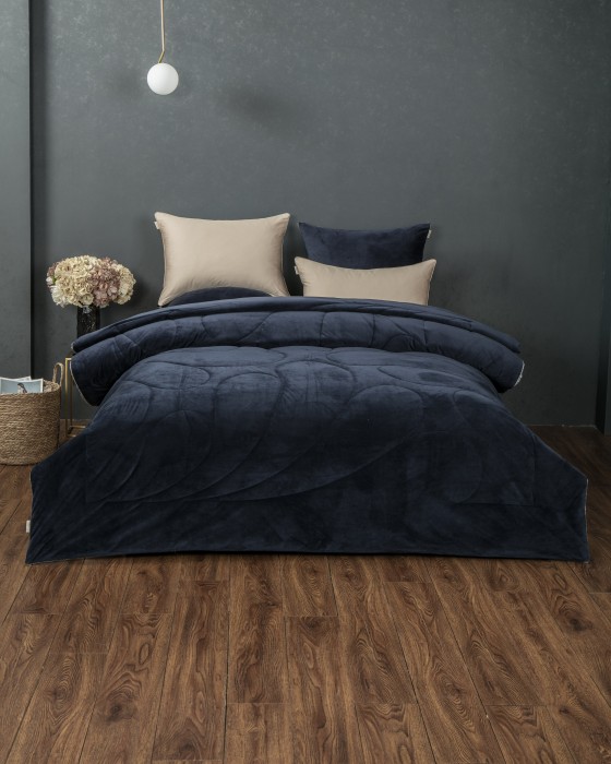 Комплекты для сна Маркос (индиго бежевый) АВС Cotton комплект Евро