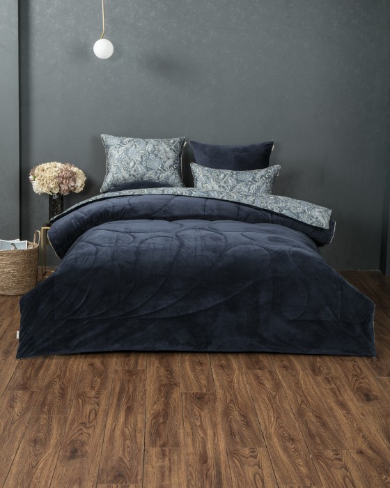 Комплекты для сна Маркос (индиго бежевый) АВС Cotton комплект Евро