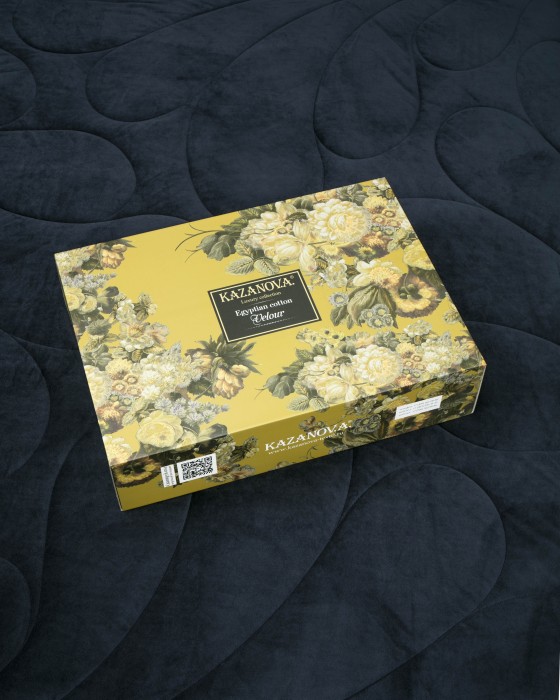 Комплекты для сна Маркос (индиго бежевый) АВС Cotton комплект Евро