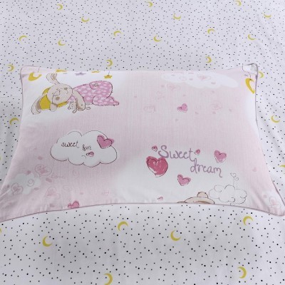 Веселый Кролик (розовый) Комплект Детского Постельного Белья