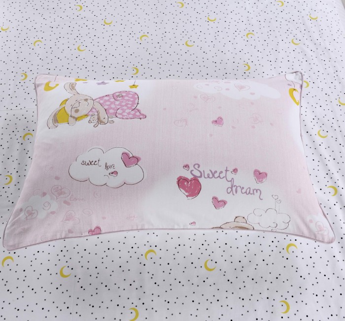 Веселый Кролик (розовый) Комплект Детского Постельного Белья