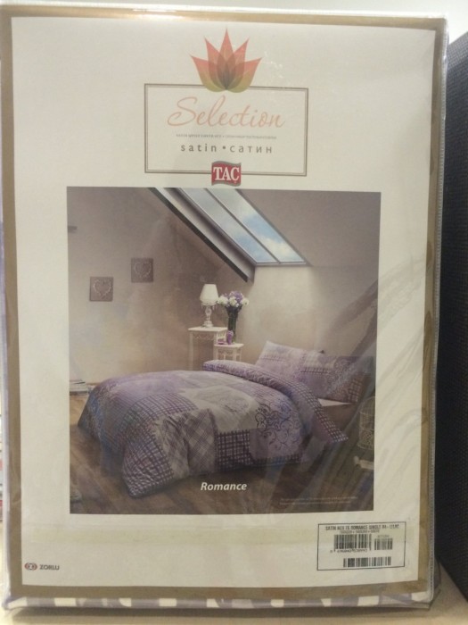 Постельное белье TAC Сатин семейный Ventura, серый