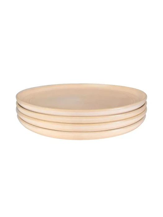 Глиняный набор персональных тарелок Arya Stoneware 4 ед Желтый