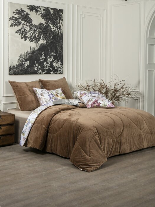 Комплекты для сна Ирис (капучино латте жемчуг) ABC Egypt Cotton Tencel Евро