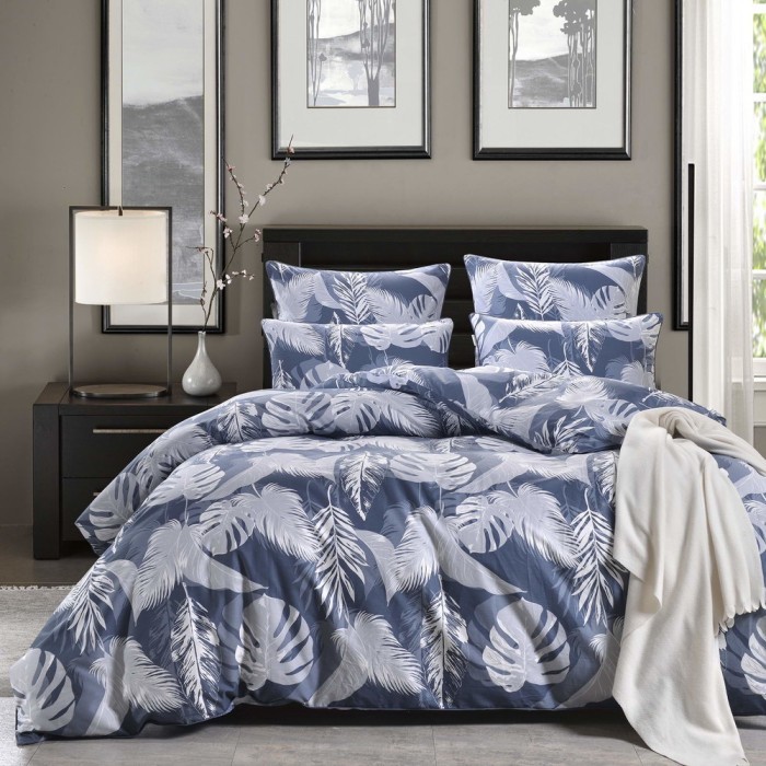 Элфри (серая) Комплект постельного белья сатин 1.6