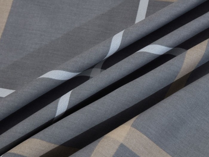 Комплект с летним одеялом семейный из печатного сатина 160х220 см, 2172-2OSP