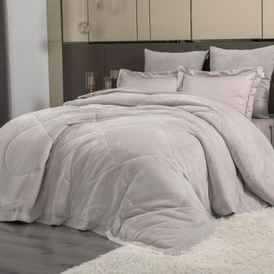 Комплекты для сна Lindor Fluffy (платина беж) Egyptian Cotton комплект Евро 