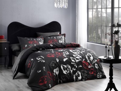 Постельное белье TAC SATIN DELUX TALLIN семейное черный