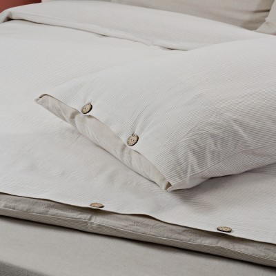 Набор их 2-х навоочек &quot;Rustic stripe&quot;, 70х70 (бежевый)