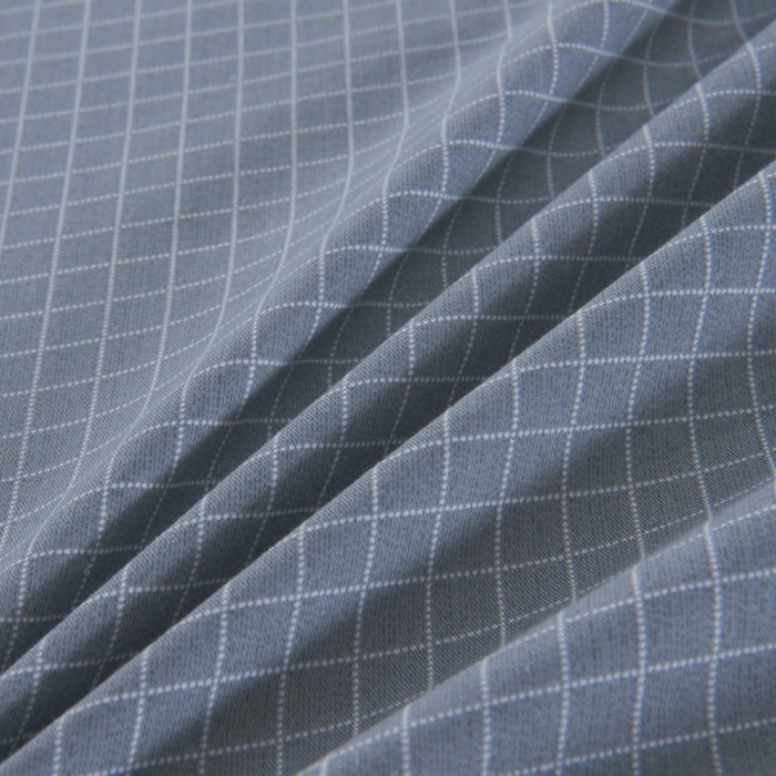 Нитрон (серый)-Тюдор Комплект постельного белья сатин Евро 4н