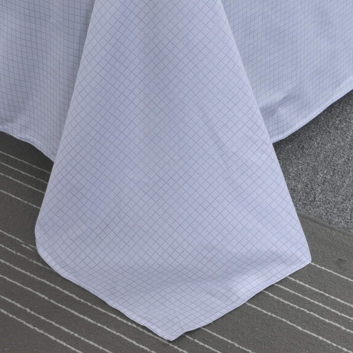 Нитрон (серый)-Тюдор Комплект постельного белья сатин Евро 4н