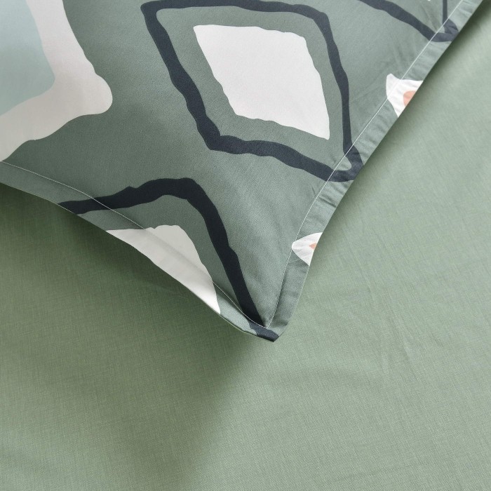 Пейтон (зеленый) Комплект постельного белья сатин 2х