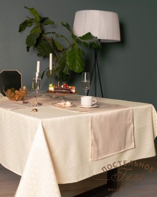 Катрин кремовая Скатерть 150х220