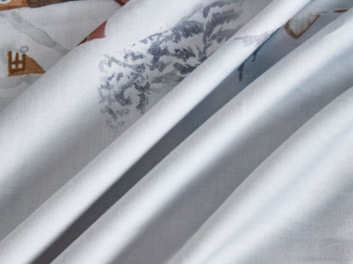 Комплект постельного белья 1,5-спальный, фланель-тенсел 2271-4XS