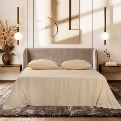 Простыня "Сканди", 260х240 (светло-бежевый)