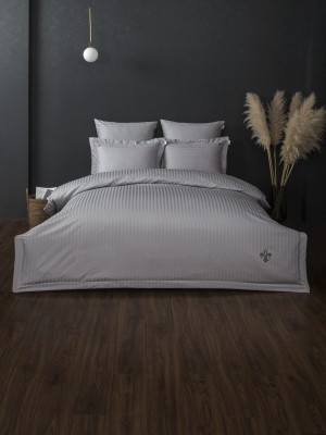 Комплекты постельного белья Stripe Royal (серебро) Евро