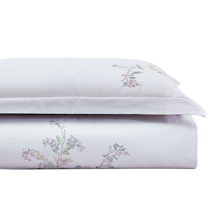 Постельное Белье Arya Deluxia Сатин С Вышивкой 2 Сп. Sintiya Пудровый