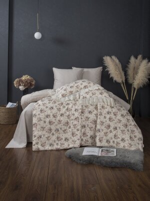 Комплекты для сна Linen Satin Фиделия (натуральный бежевый) Евро