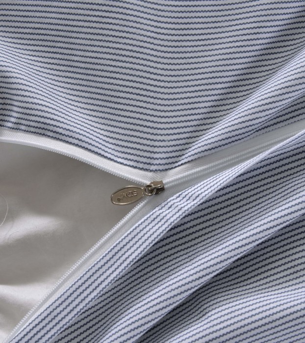 Аверия (голубая) Комплект постельного белья сатин Евро 4н