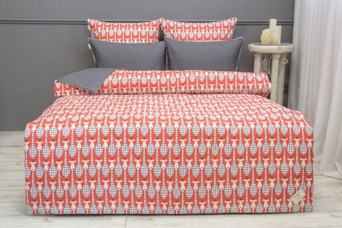 Комплекты для сна Луи (графит) Print Cotton полуторный