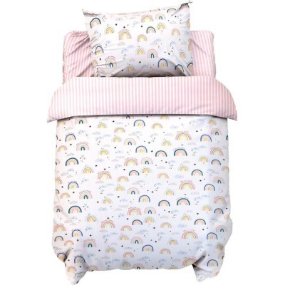 Постельное белье беби LoveLife «Сute rainbow» 112*147 см, 60*120+20 см, 40*60 см