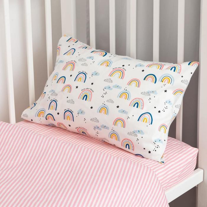 Постельное белье беби LoveLife «Сute rainbow» 112*147 см, 60*120+20 см, 40*60 см