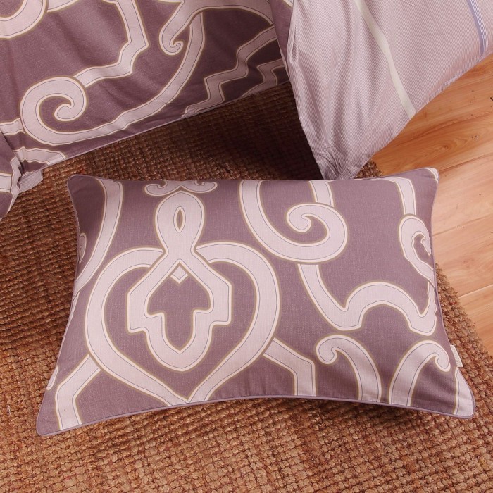 Киану (кофе) Комплект постельного белья сатин Евро 4н